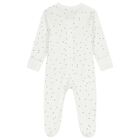 Baby Boys White & Blue Babygrows ( 2 Pack ), 3, hi-res