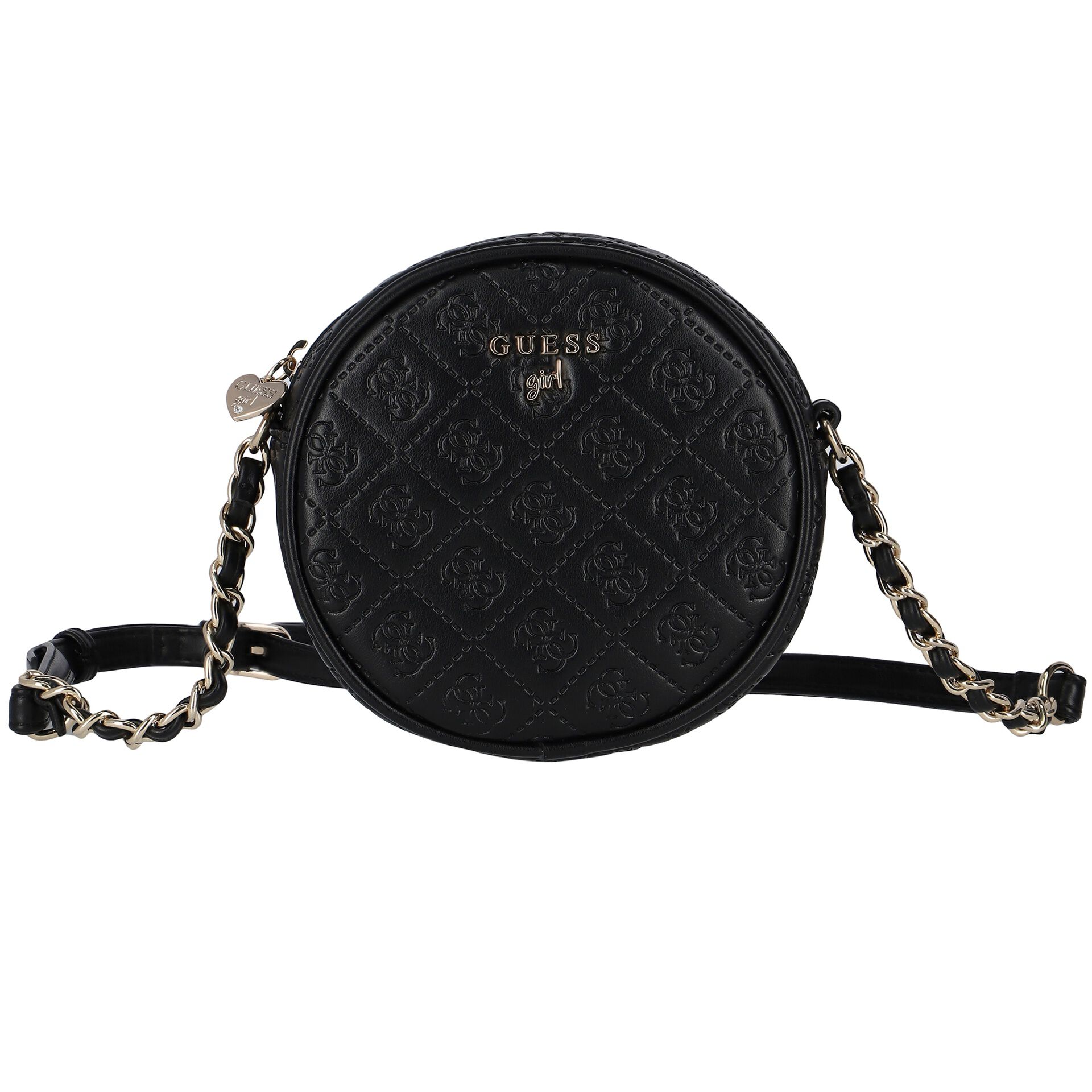 Guess Girls Black Logo Shoulder Bag Junior Couture