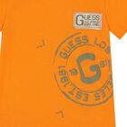 Younger Boys Orange & Beige Shorts Set, 1, hi-res