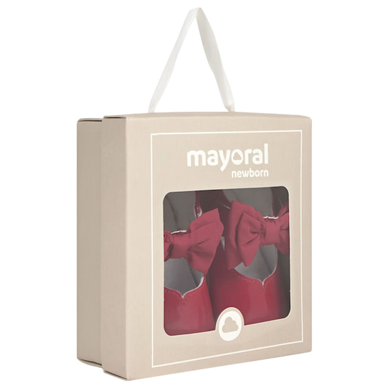 Baby Girls Red Bow Pre Walker Shoes, 2, hi-res