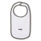 Baby Boys White Logo Babygrow Gift Set, 2, hi-res