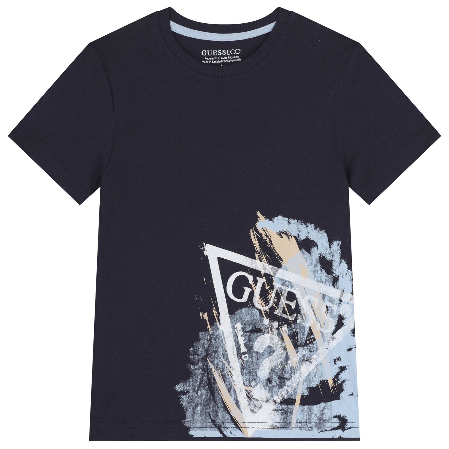 Boys Navy Blue Logo T-Shirt, 2, hi-res