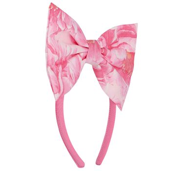 Girls Pink Floral Hairband