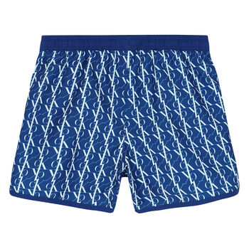 Boys Blue Logo Swim Shorts