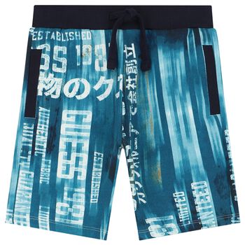 Boys Blue Logo Shorts