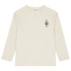 Boys Navy Blue & White Long Sleeve Top ( 2-Pack ), 1, hi-res