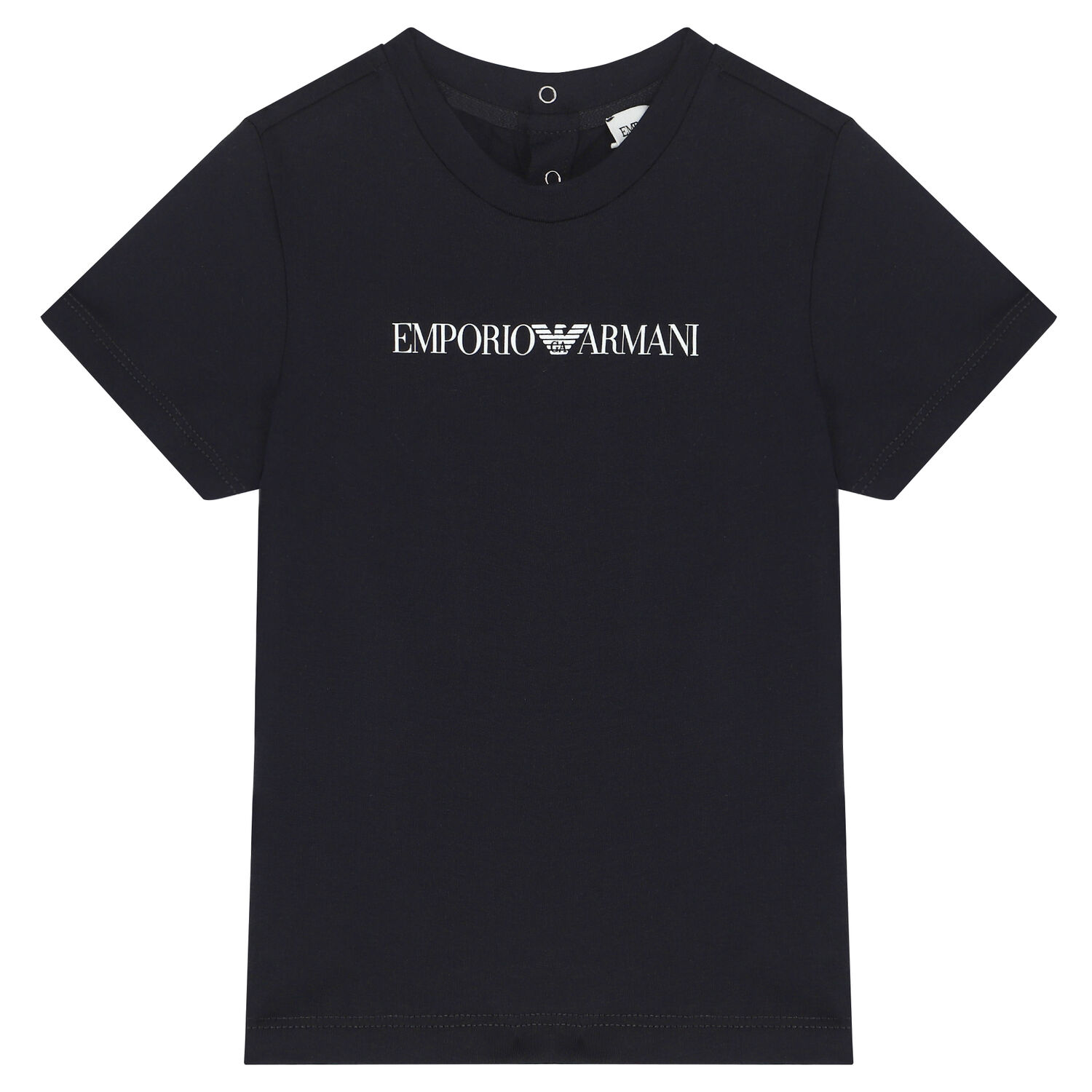 Younger Boys Navy Logo T-Shirt, 2, hi-res image number null