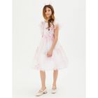 Girls Pink Ruffled Butterfly Dress, 1, hi-res