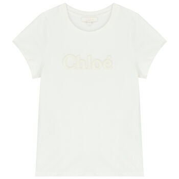 Girls Ivory Logo T-Shirt