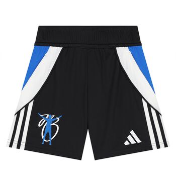 Black, Blue & White Logo Shorts