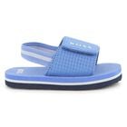 Boys Blue Logo Sandals, 2, hi-res