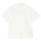 Younger Boys Ivory Animals Polo Shirt, 1, hi-res
