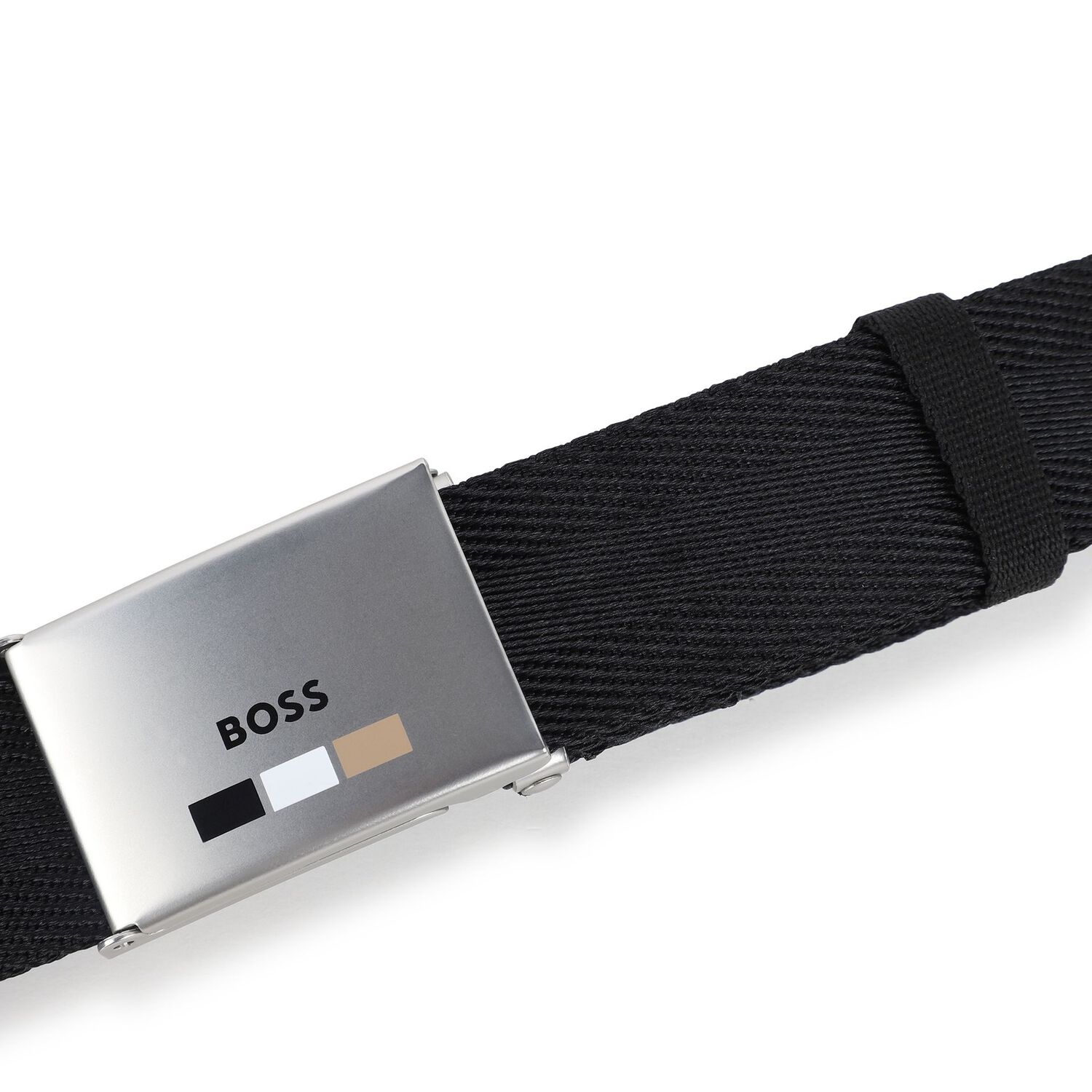 Boys Black Logo Belt, 1, hi-res image number null