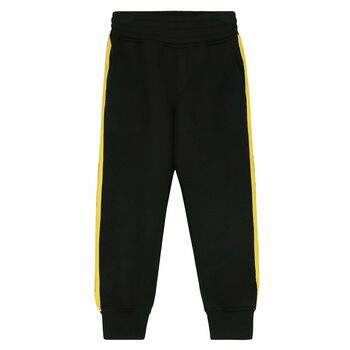 Boys Black Logo Joggers