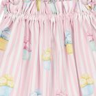 Girls White & Pink Ice Cream Beach Dress, 2, hi-res
