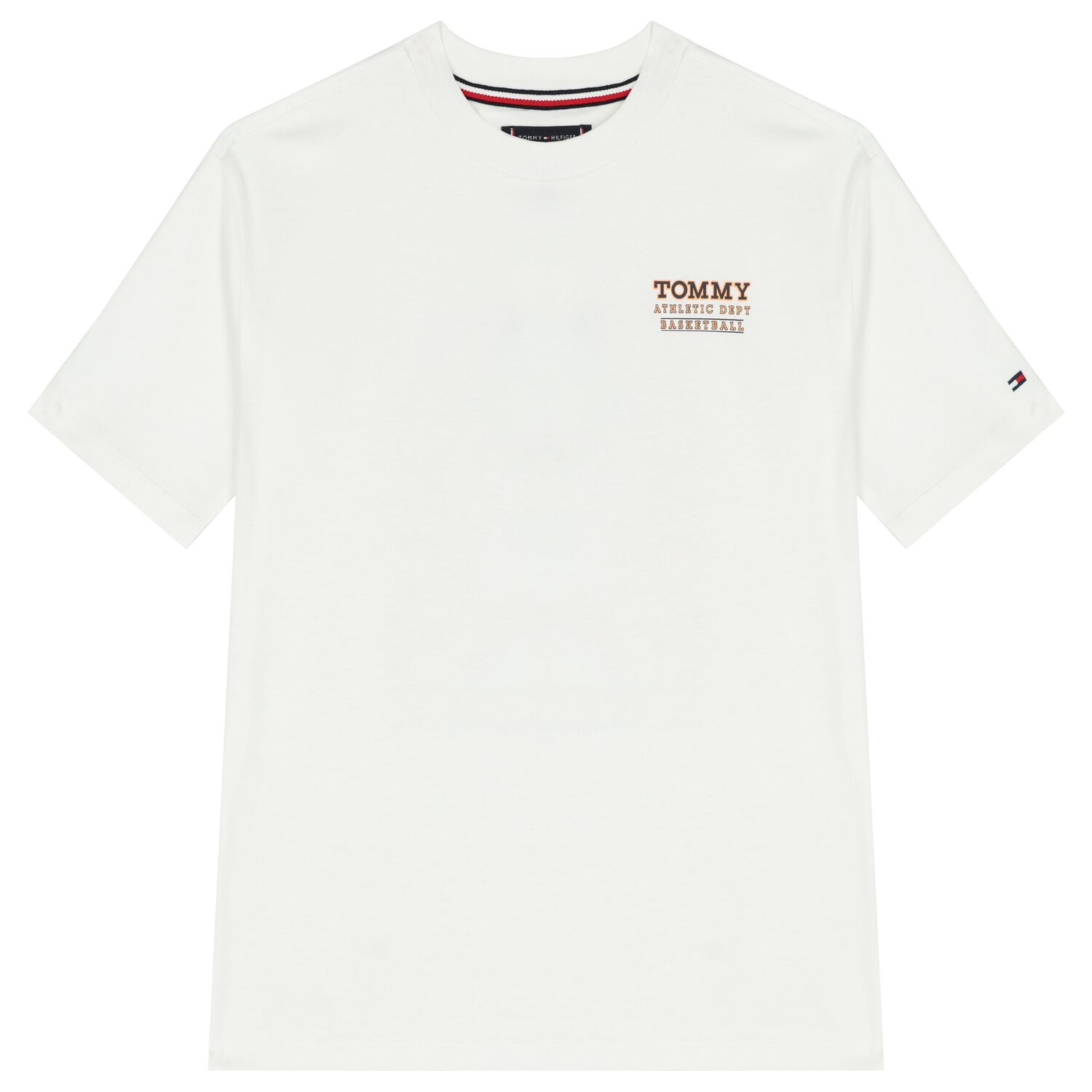 Boys White Logo T-Shirt, 1, hi-res