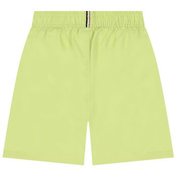 Boys Green Logo Swim Shorts