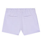 Girls Lilac Logo Shorts, 2, hi-res