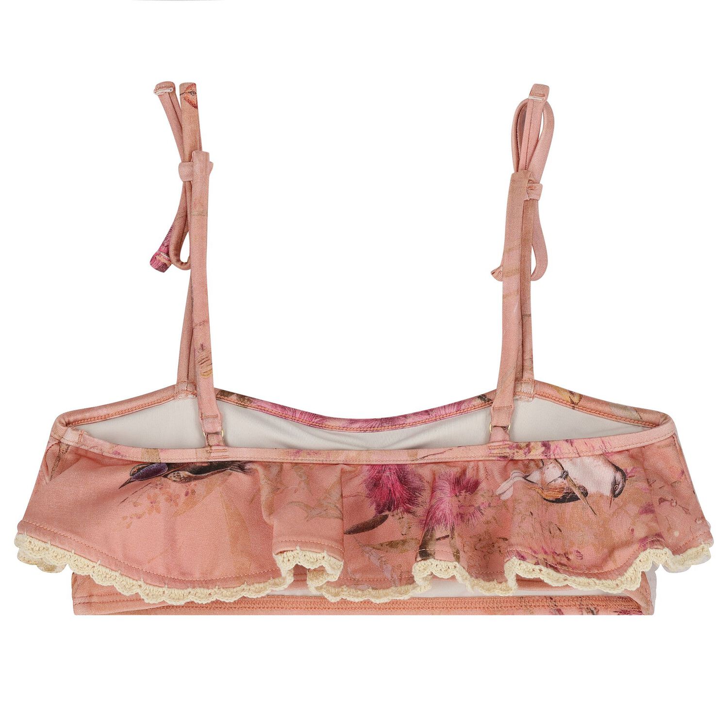 بيكيني الزهور الوردية للفتيات, 1, hi-res