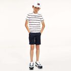 Boys Navy Chino Shorts, 1, hi-res