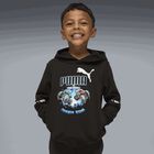 Boys Black Hot Wheels Logo Hooded Top, 1, hi-res