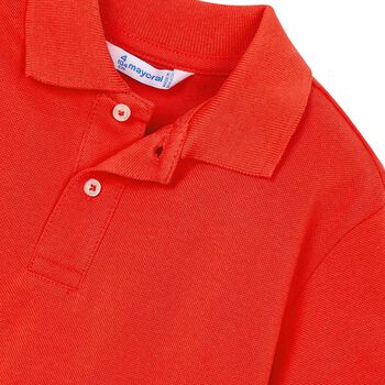 Boys Red Polo Shirt
