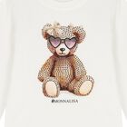 Girls Ivory & Black Teddy Bear Leggings Set, 1, hi-res