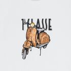 Boys White & Beige Geo Map Shorts Set, 1, hi-res