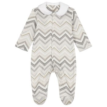 Grey Zig Zag Babygrow