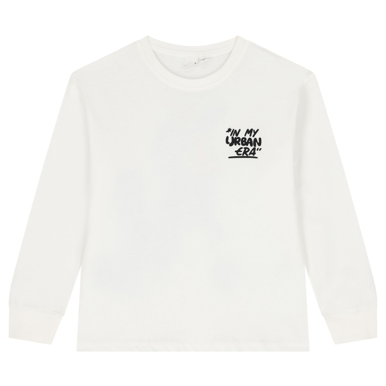 Boys Ivory Long Sleeve Top, 1, hi-res