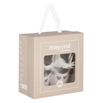 Baby Girls Ivory Bow Pre Walker Shoes, 1 Baby Girls Ivory Bow Pre Walker Shoes