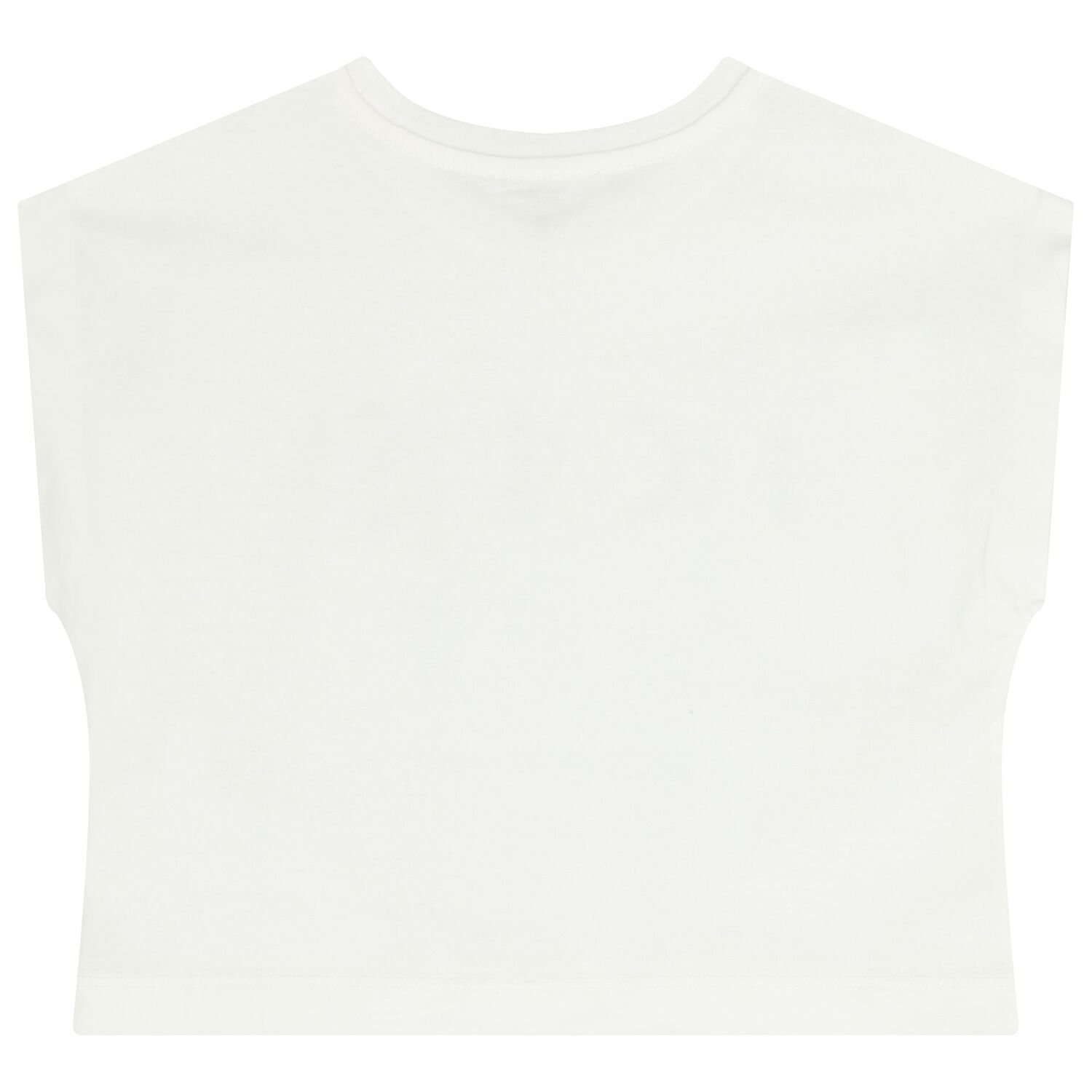 Girls White Logo T-Shirt, 1, hi-res