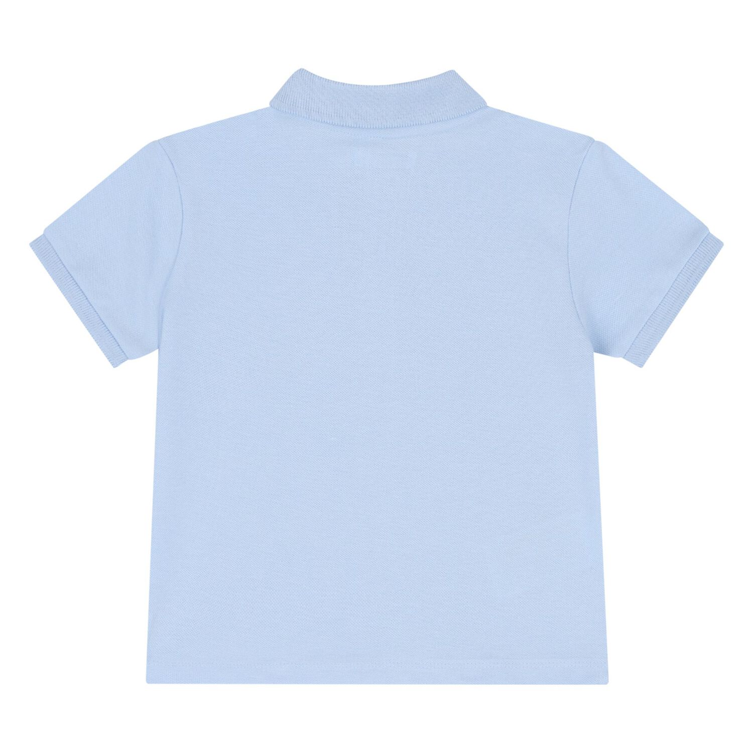 قميص بولو بشعار أزرق للأولاد الصغار, 3, hi-res image number null