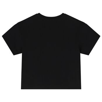 Girls Black Logo T-Shirt