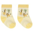 جوارب أولاد باللون الاصفر والابيض  ( 4 قطع), 2, hi-res