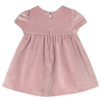 Baby Girls Pink Smocked Dress, 3 Baby Girls Pink Smocked Dress