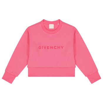 Girls Pink Logo Sweatshirt
