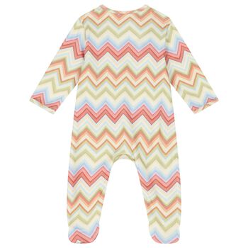 Multi-Coloured Zig Zag Babygrow