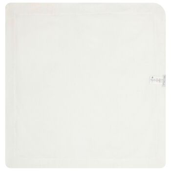 Baby Girls Ivory & Pink Toile De Jouy Hooded Towel