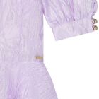 Girls Violet Ruffle Dress, 2, hi-res