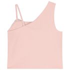 Girls Pink Rose Applique Top, 3, hi-res