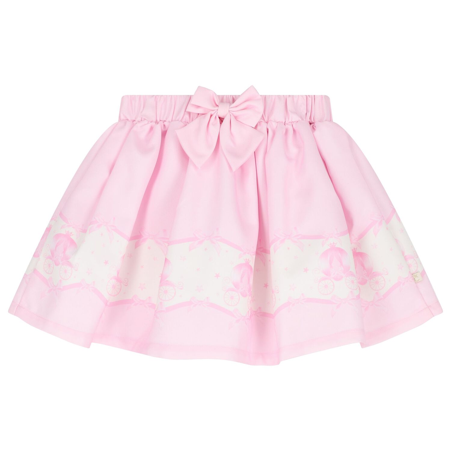Girls Ivory & Pink Fairy Tale Castle Skirt Set , 1, hi-res
