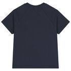 Boys Navy Blue Logo T-Shirt, 1, hi-res