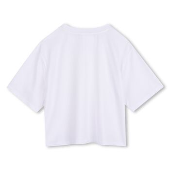 Girls White Logo T-Shirt