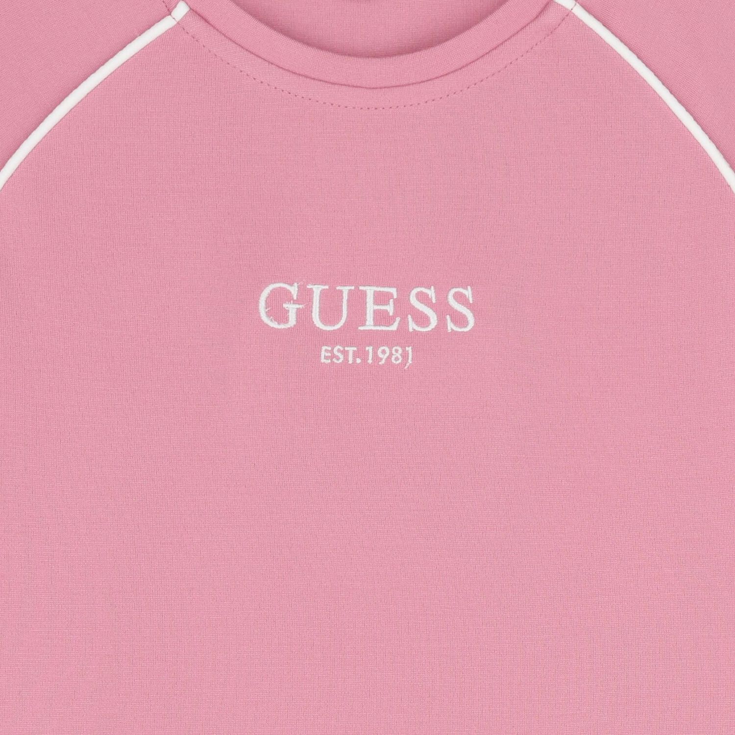 Girls Pink Logo Dress, 1, hi-res