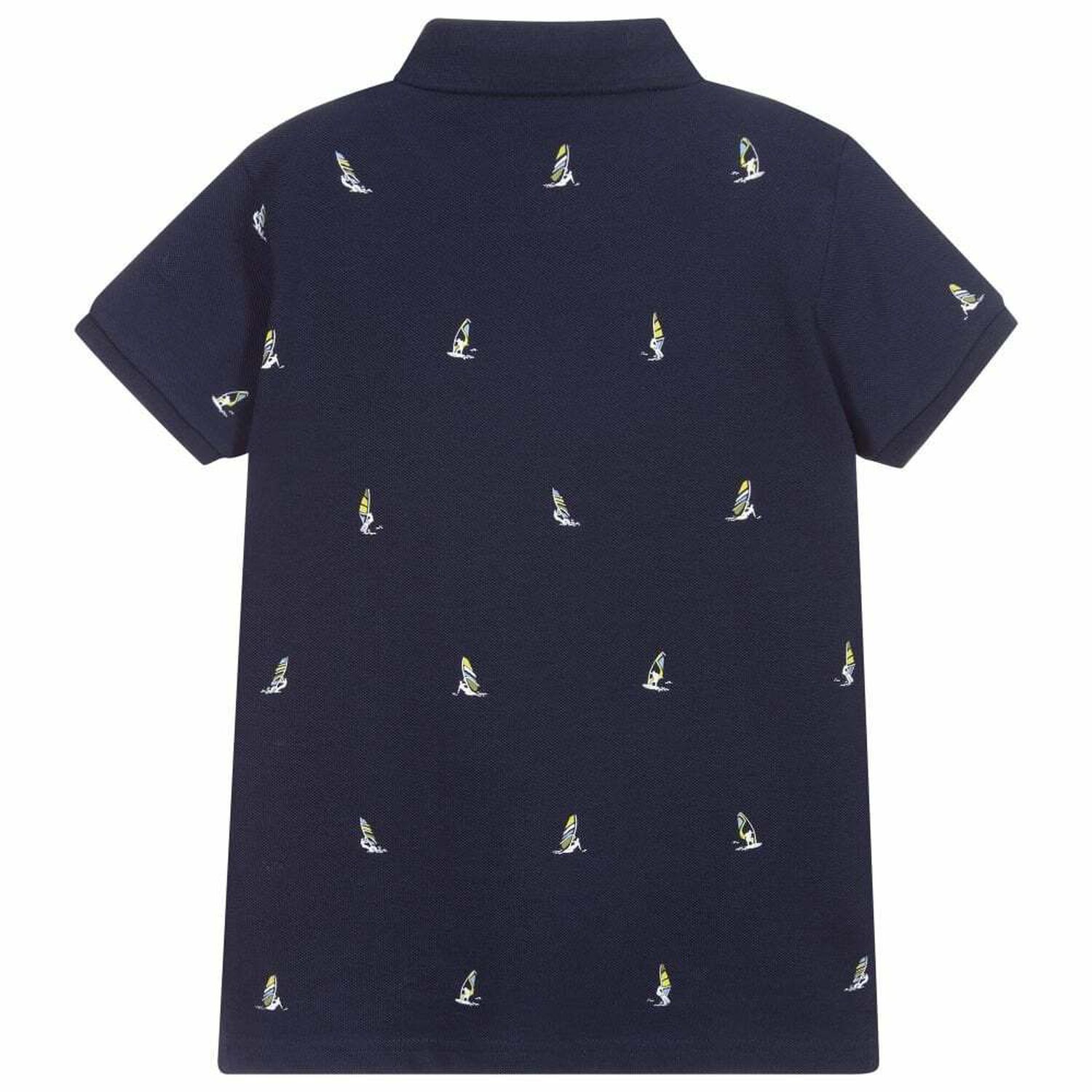 Boys Navy Blue Polo Shirt, 1, hi-res image number null