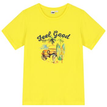 Boys Yellow Beach T-Shirt