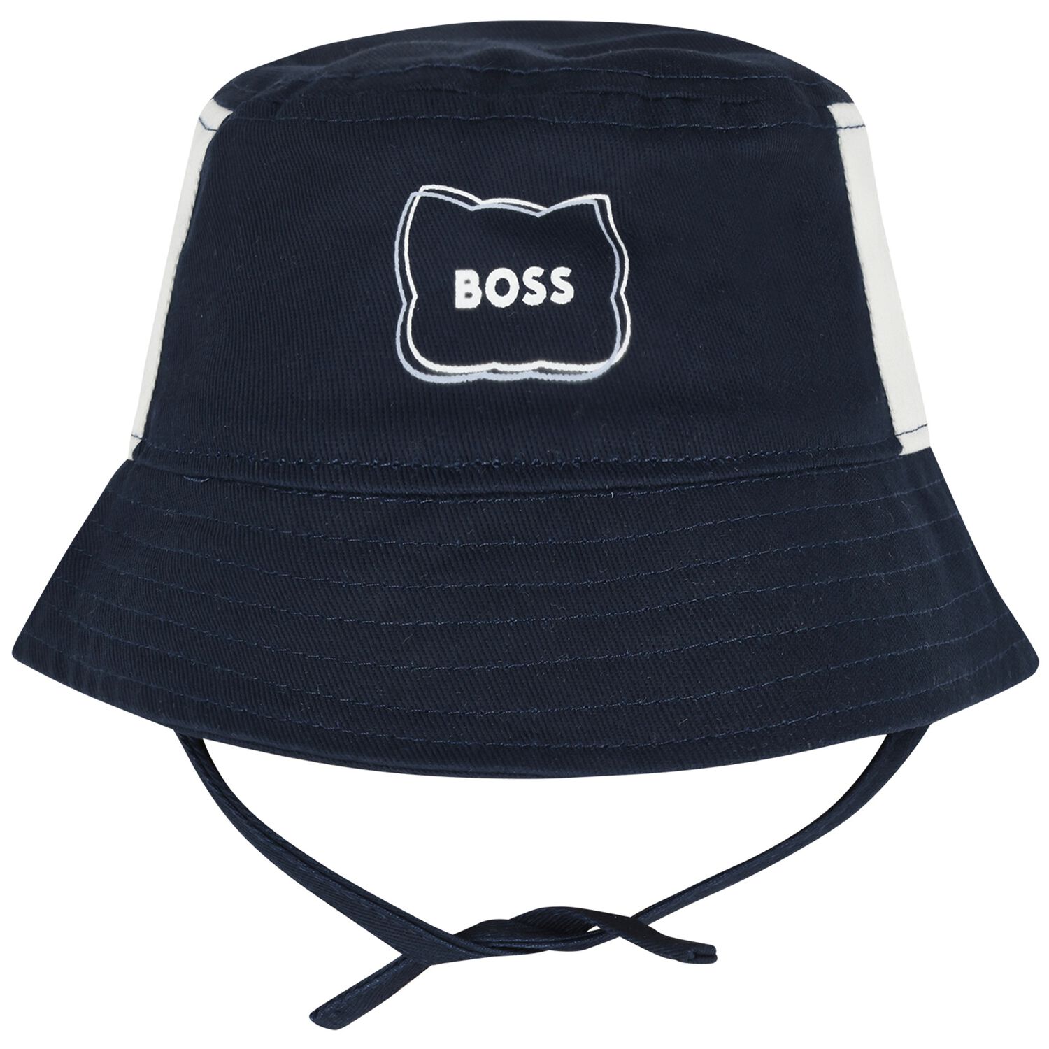 Baby Boys Navy Blue Bucket Hat, 1, hi-res