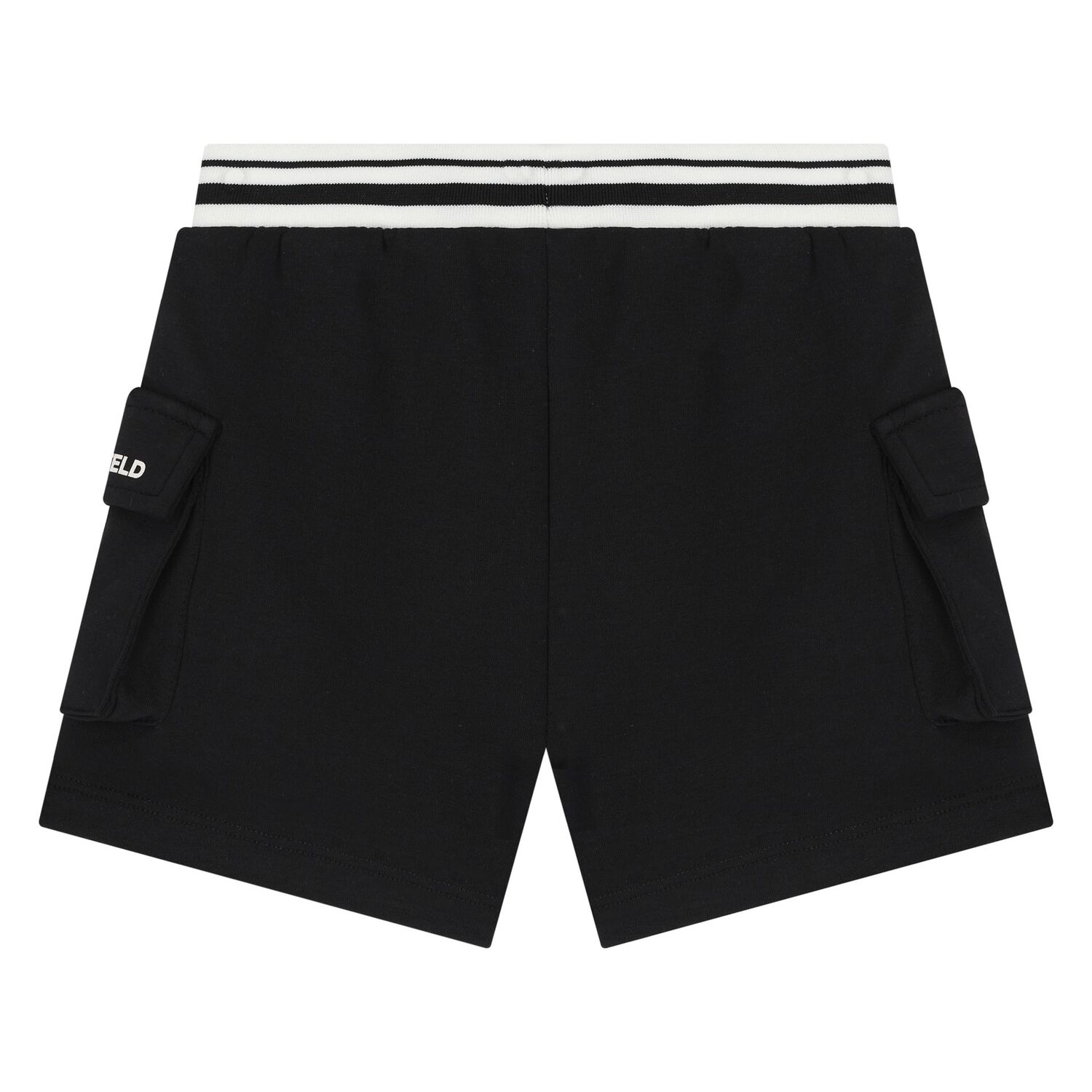 Boys White & Black Ikonik Shorts Set, 1, hi-res image number null