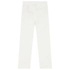 Boys White Chino Trousers, 2, hi-res